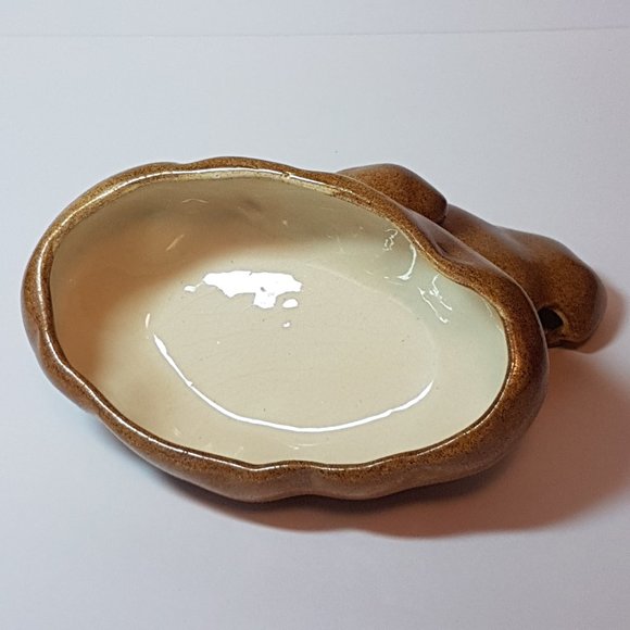 Vintage 70s 80s Ceramic Potato Sour Cream Serving Dish With Lid Retro Kitchen - Picture 6 of 10